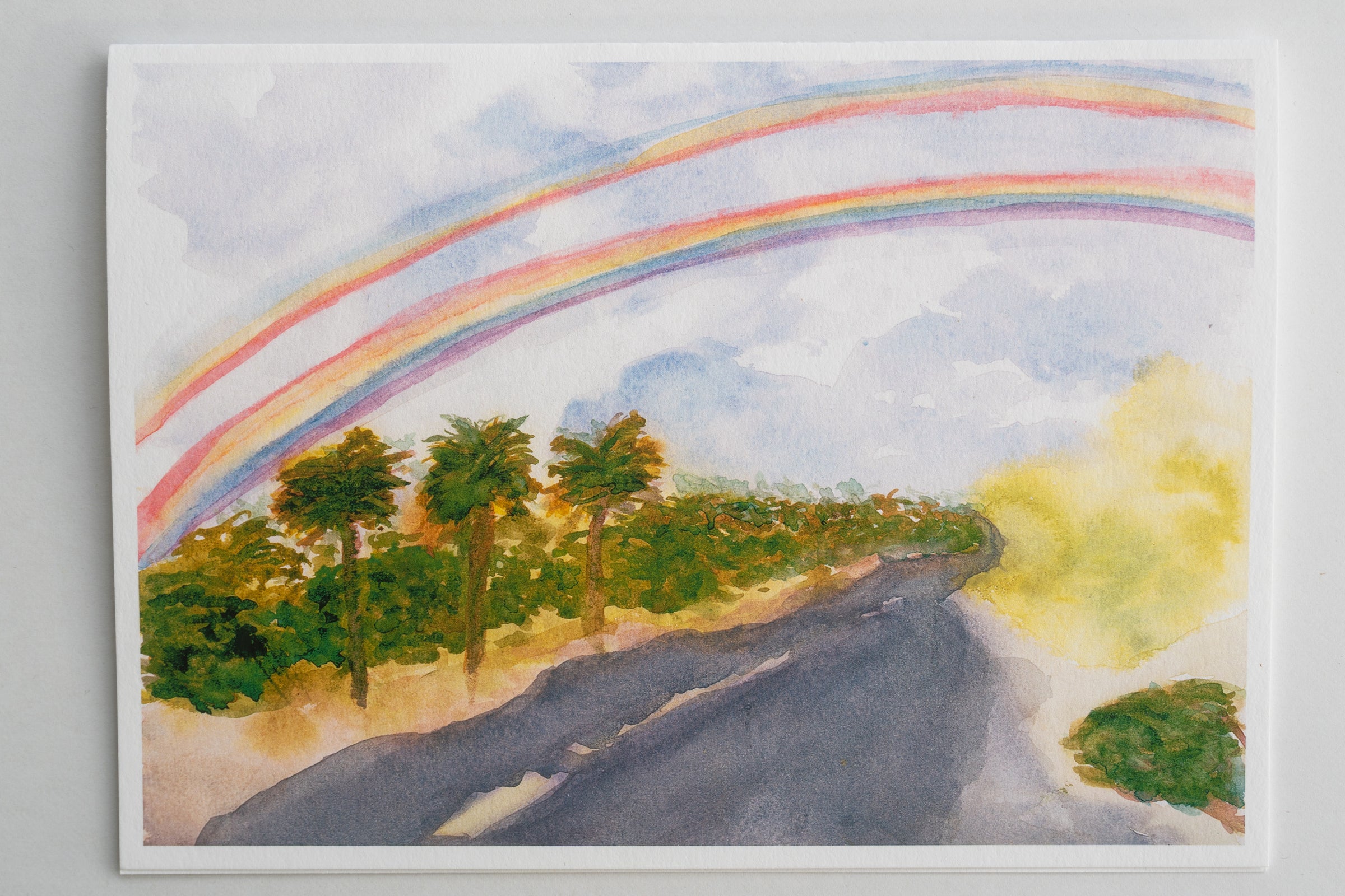 Look Up — Watercolor Cards About Light, Memory, and Place