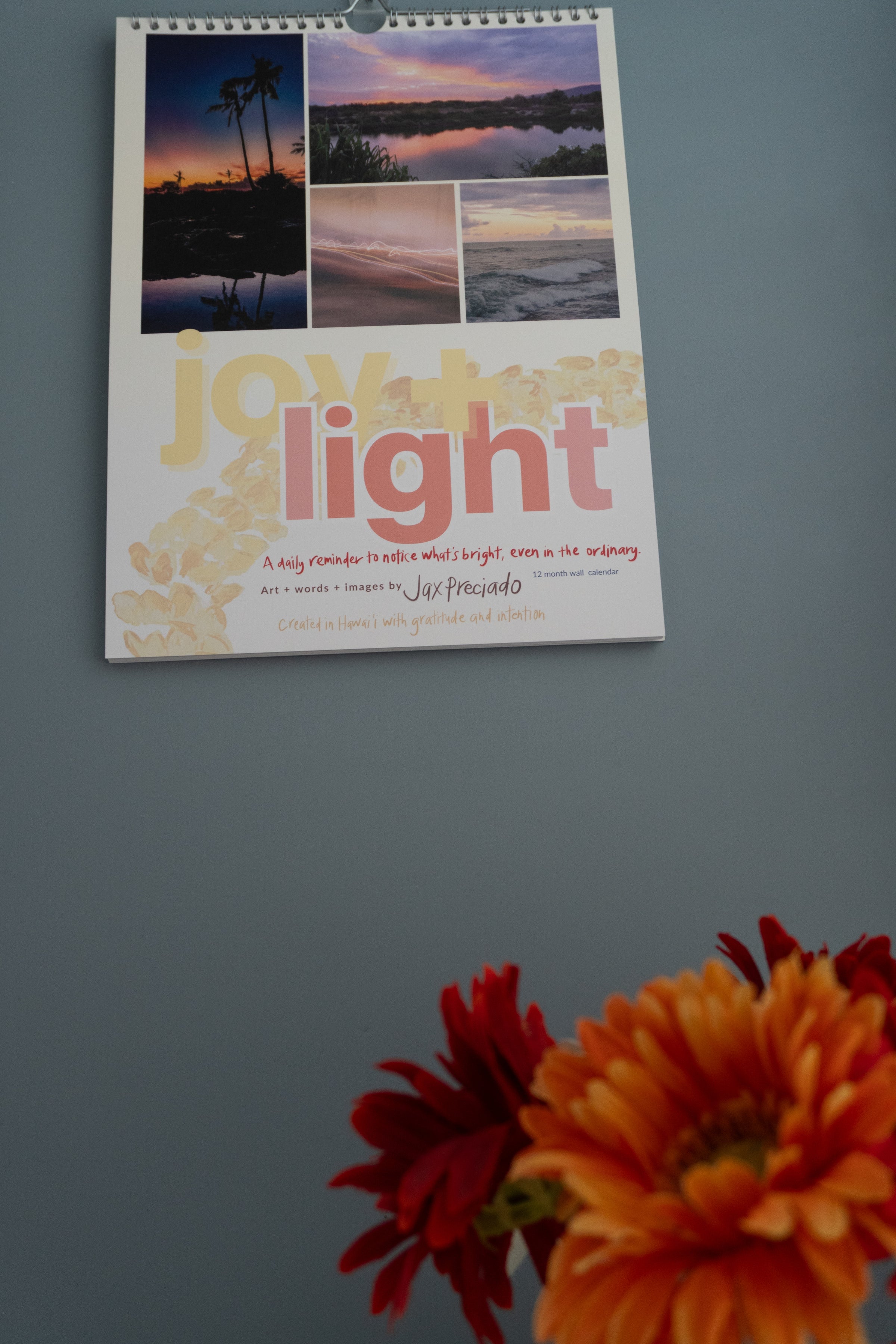 Joy + Light — 12-Month Wall Calendar