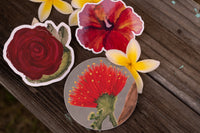 Painterly Rose — Textured Watercolor Art Sticker
